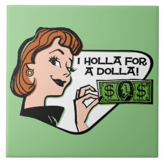 Azulejo Holla Por Una Pila Cerámica De Dolla