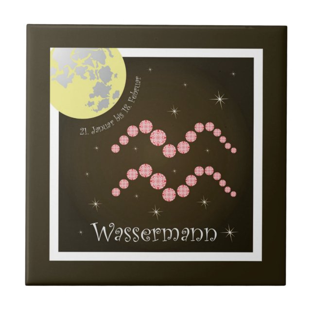 Azulejo Hombre de agua el 21. enero hasta el 18. febrero (Frente)