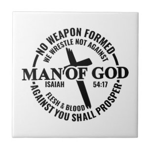 Azulejo Hombre de Dios, ningún arma que se forme contra mí