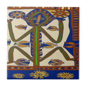 Azulejo Hombre de Samoa de los Mares del Sur