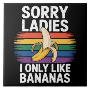 Azulejo Hombre Lo siento chica me gustan las bananas Diver