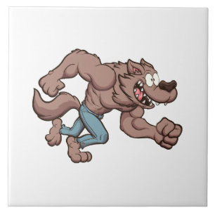 Azulejo Hombre lobo corriendo