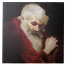 Hombre mayor en un abrigo rojo (Santa Claus) (Navi