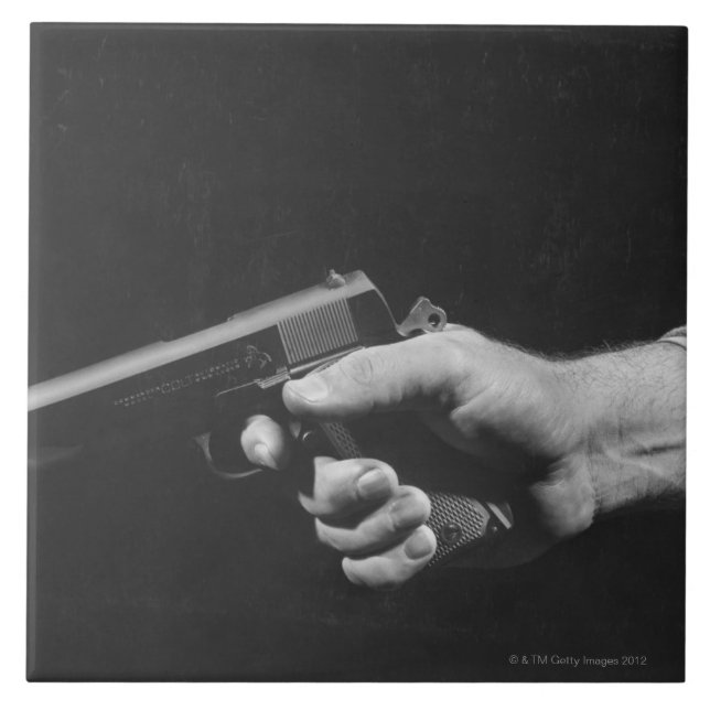 Azulejo Hombre que sostiene el arma (Frente)