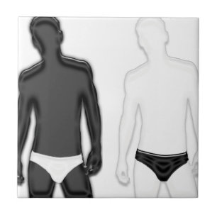 Azulejo Hombres en ropa interior