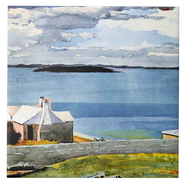 Azulejo Homer - Agua interior, Bermudas, (Frente)