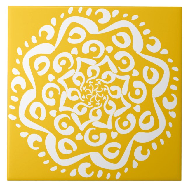 Azulejo Honey Mandala (Frente)