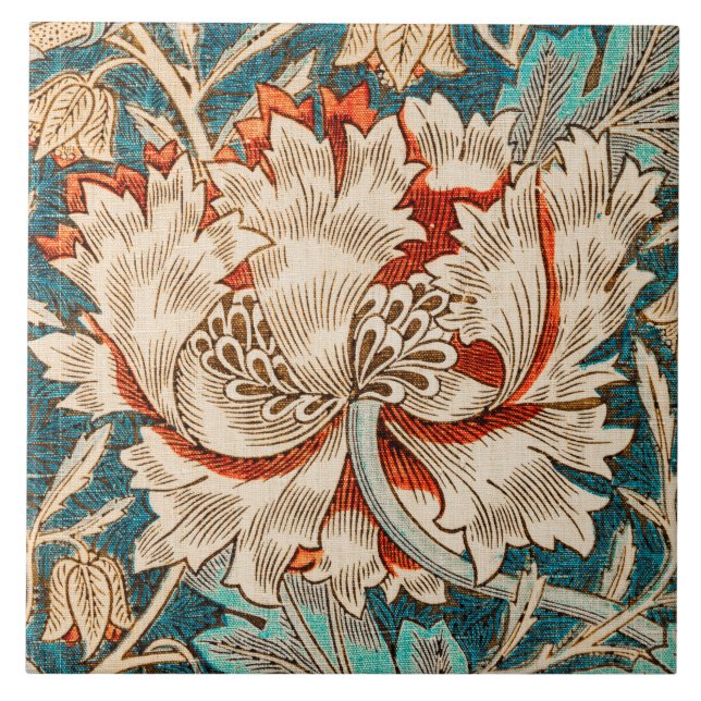 Azulejo Honeysuckle, William Morris (Frente)