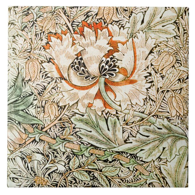 Azulejo Honeysuckle, William Morris (Frente)