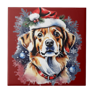 Azulejo Hongos lindos diseño de núcleo de cabaña de hojas