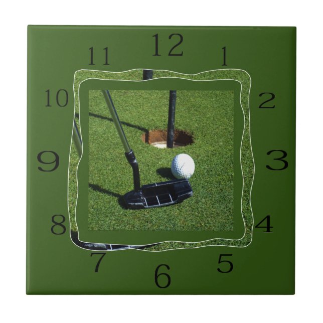 Azulejo Hora de Golf Oclock, (Frente)