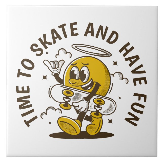 Azulejo Hora de patinar (Frente)