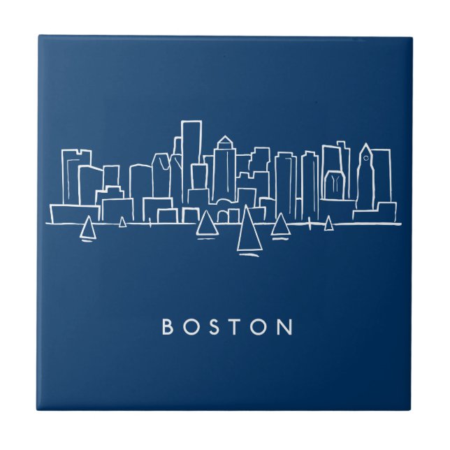 Azulejo Horizonte de Boston (Frente)