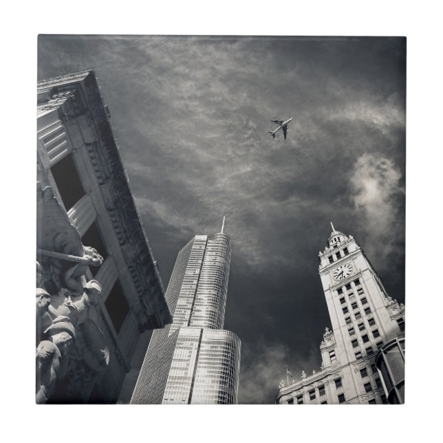 Azulejo Horizonte de Chicago (Frente)