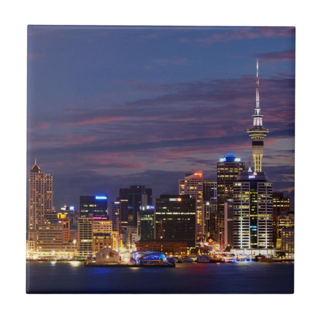 Azulejo Horizonte de la ciudad de Auckland (Frente)