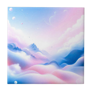 Azulejo Horizontes Pastel: Donde las nubes se encuentran c