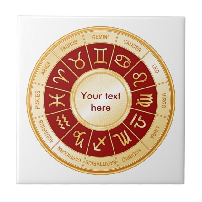 Azulejo Horoscope Mandala (Frente)