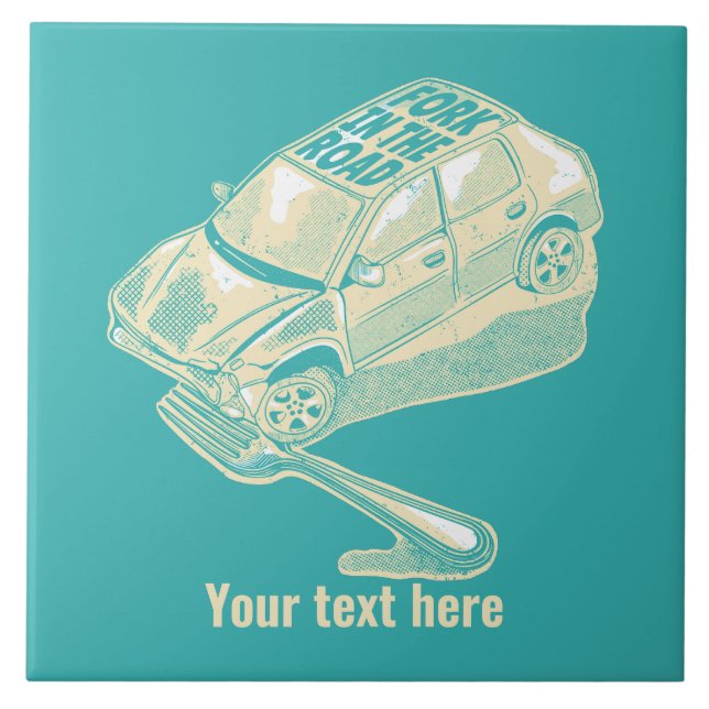 Azulejo Horquilla en el accidente de tráfico (Frente)