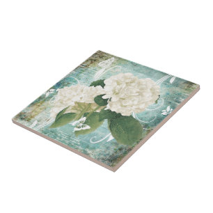 Azulejo Hortensia blanca