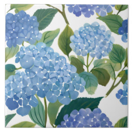 Azulejo Hortensias Azules | Hermoso Arbusto Floral