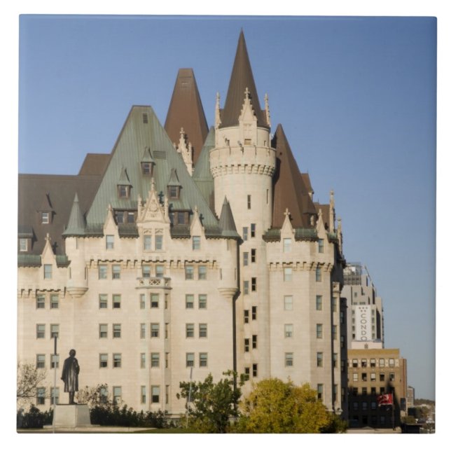 Azulejo Hotel Chateau Laurier en Ottawa, Ontario, Canadá (Frente)
