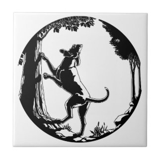 Azulejo Hound Dog Art Cerámica Tile Caza Decoración De Per