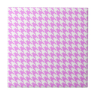 Azulejo Houndstooth rosado