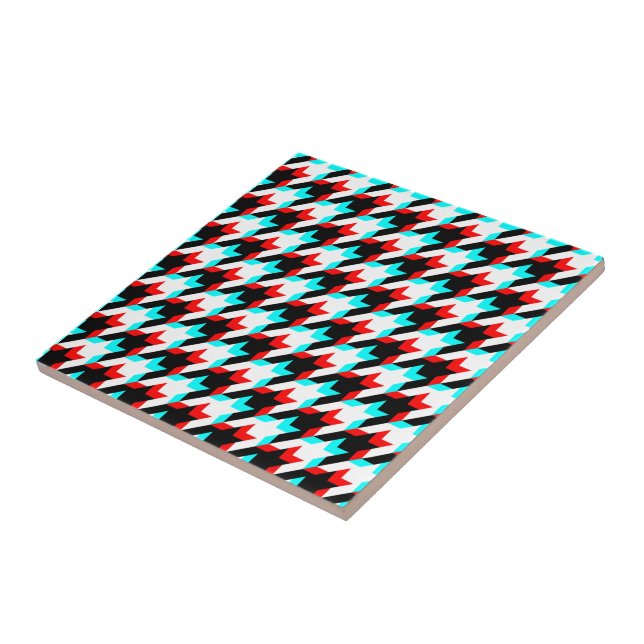 Azulejo Houndstoth Glitch Tile (Lado)