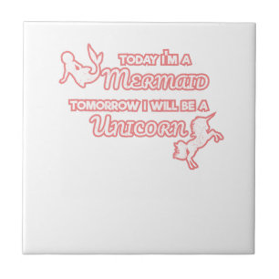 Azulejo Hoy soy Sirenita mañana seré Unicornio