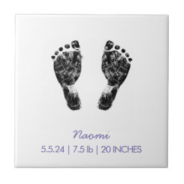 Azulejo Huella de personalizado | Subir la huella de su be