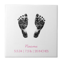 Azulejo Huella de personalizado | Subir la huella de su be