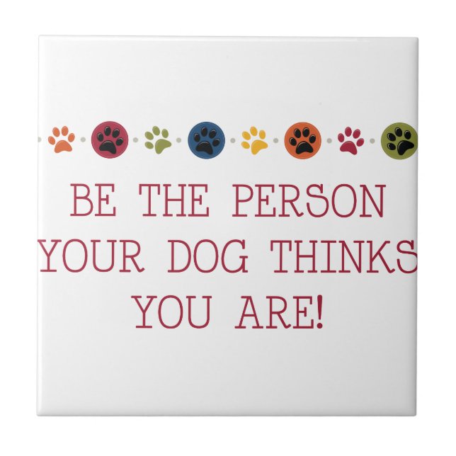 Azulejo Huellas de Mascota de perras (Frente)