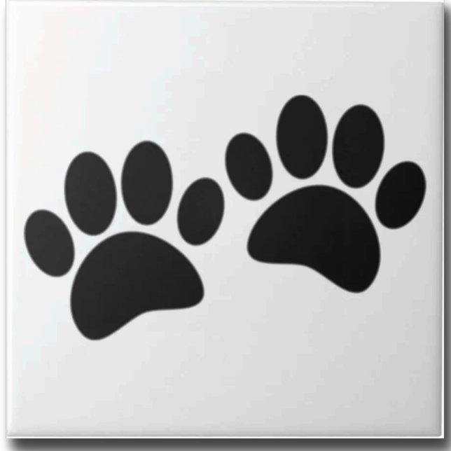 Azulejo Huellas de patas de perro personalizadas (Subido por el creador)