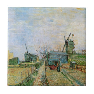 Azulejo Huerto en Montmartre por Vincent van Gogh