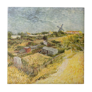Azulejo Huertos, Montmartre por Vincent van Gogh