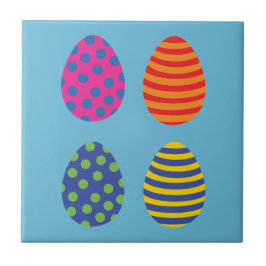 Azulejo Huevos de Pascua de cuatro colores