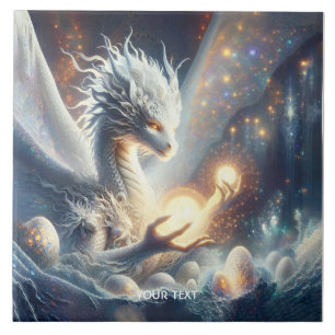 Azulejo Huevos ligeros Fantasy Cute Dragon