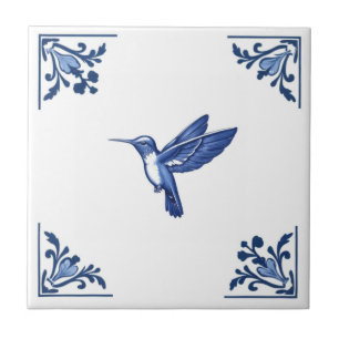 Azulejo Hummingbird Rincones Azules y Blancos Delft