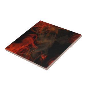 Azulejo Humo y llamas