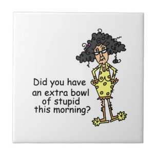 Azulejo Humor de estupidez
