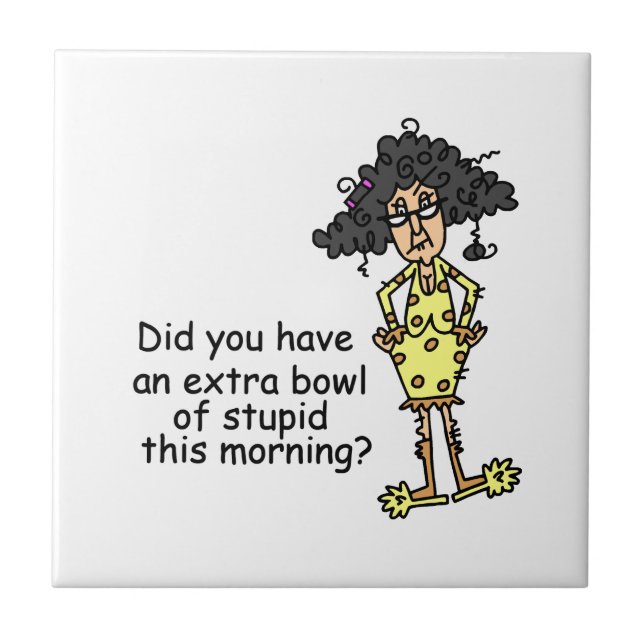 Azulejo Humor de estupidez (Frente)