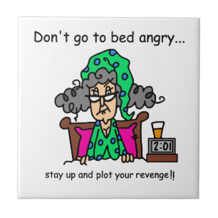 Azulejo Humor de la hora de acostarse