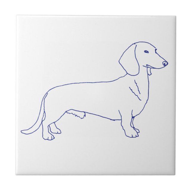 Azulejo Hunderasse Dackel (Frente)