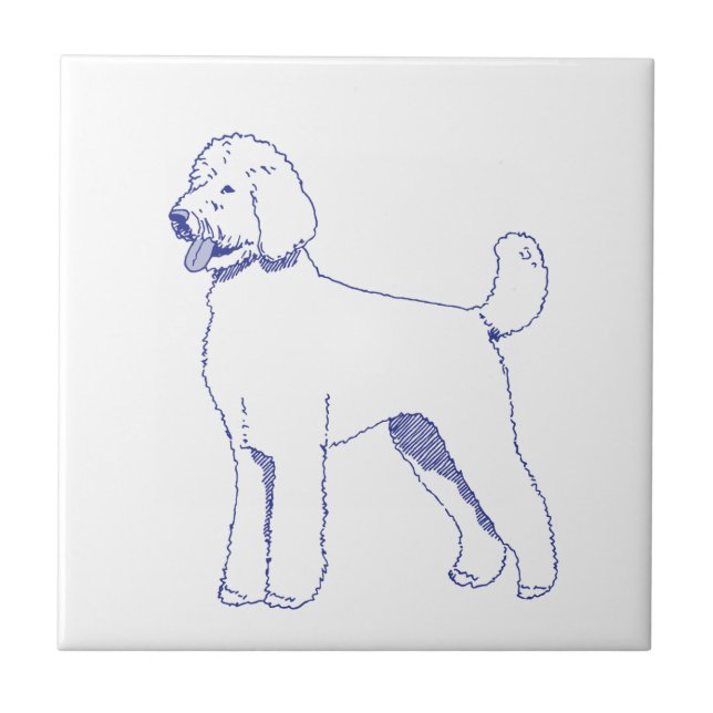 Azulejo Hunderasse Goldendoodle (Frente)