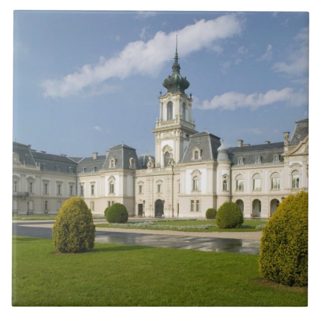 Azulejo HUNGRÍA, región del Lago Balaton, KESZTHELY:2 (Frente)