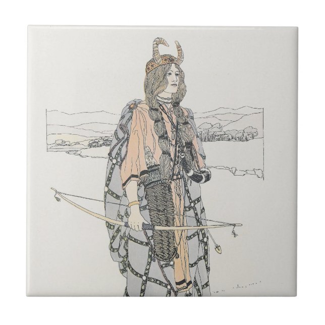 Azulejo Hunter femenina (por Ann Macbeth) (Frente)