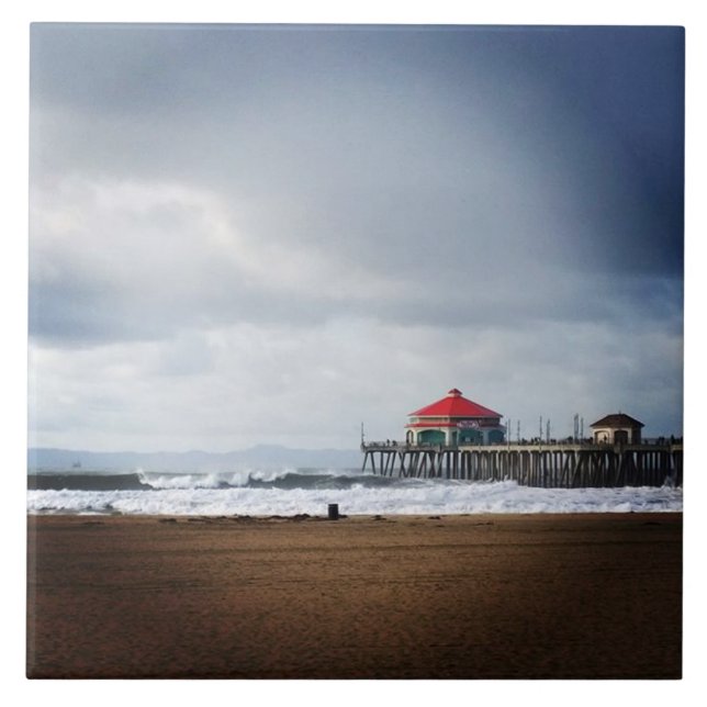 Azulejo Huntington Beach Pier, CA (Frente)