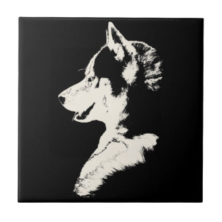 Azulejo Husky Dog Art Cerámica Tile Sled Decoración y Rega