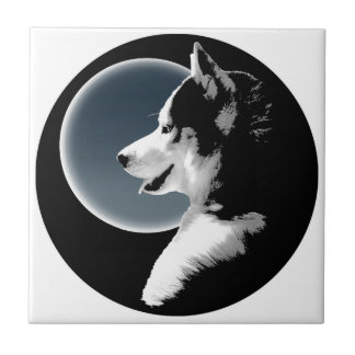 Azulejo Husky Dog Art Cerámica Tile Sled Decoración y Rega