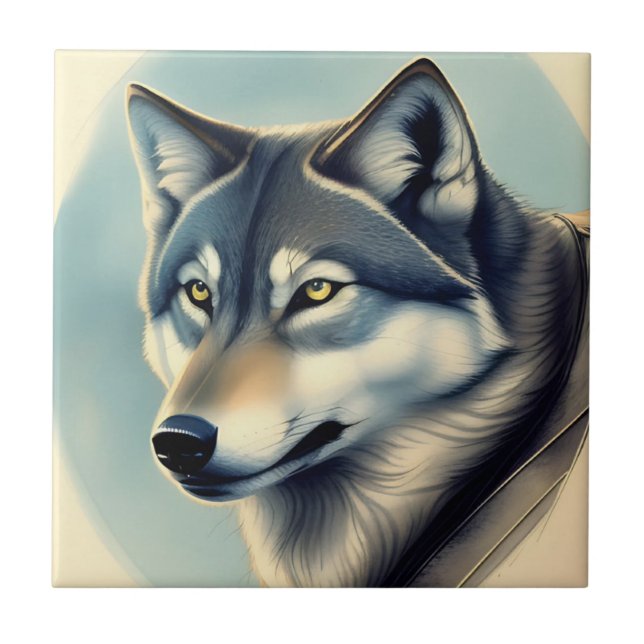 Azulejo Husky Siberiano (Frente)